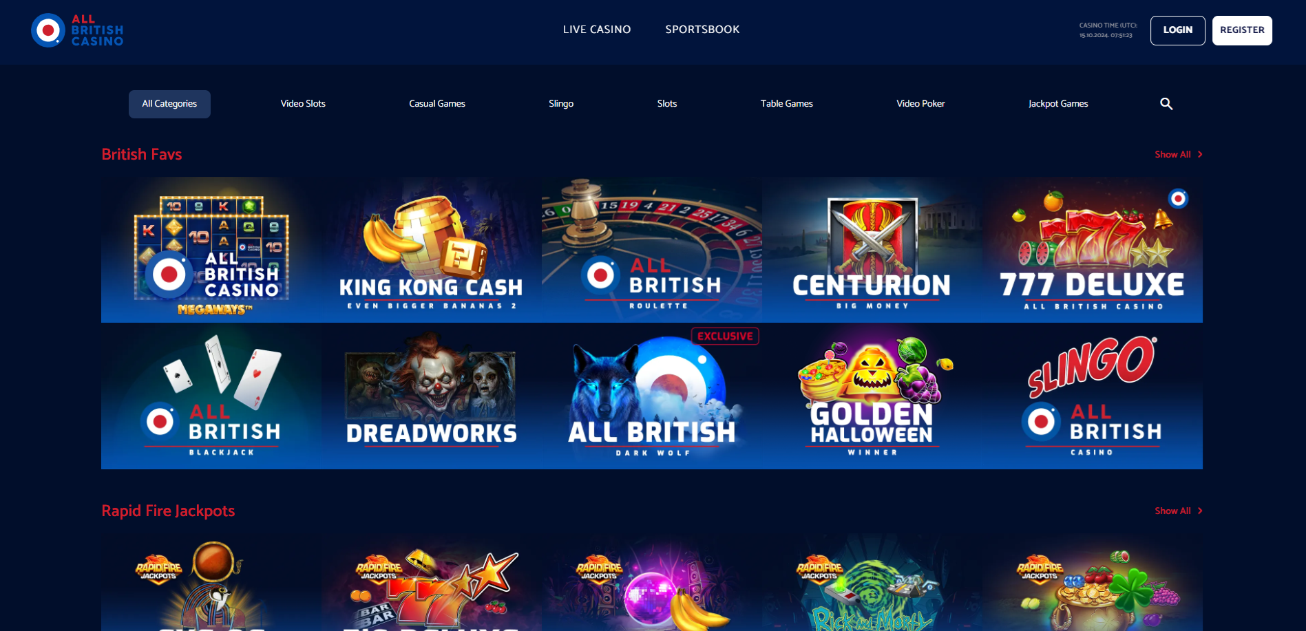 All British Casino screenshot