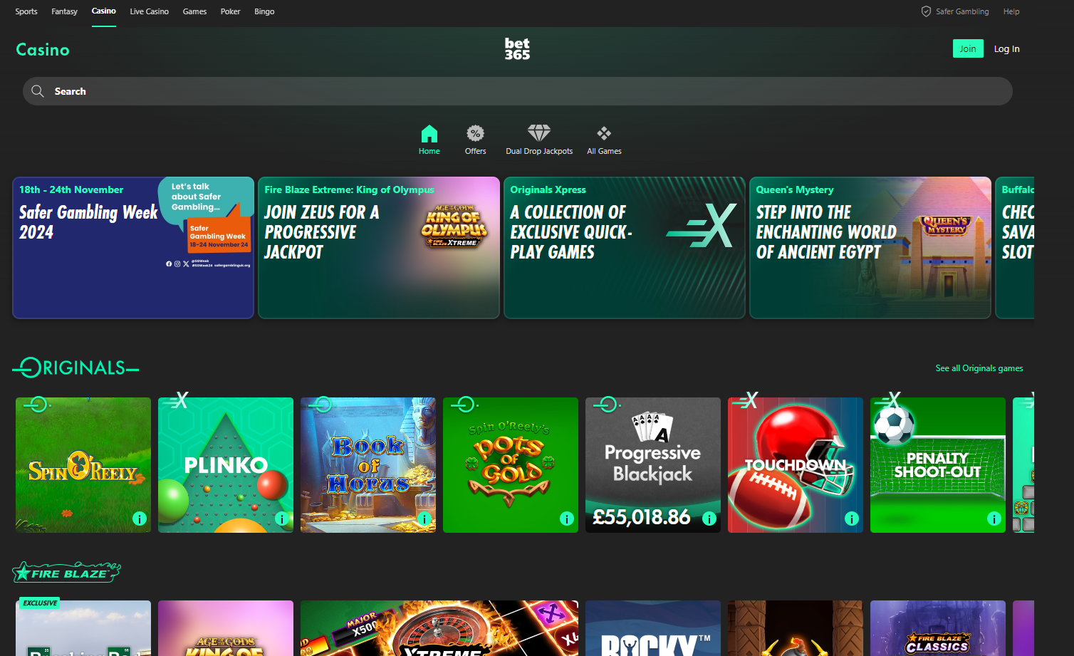 Bet365 screenshot