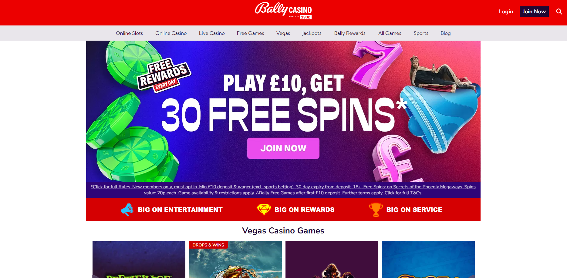 Bally Casino screenshot