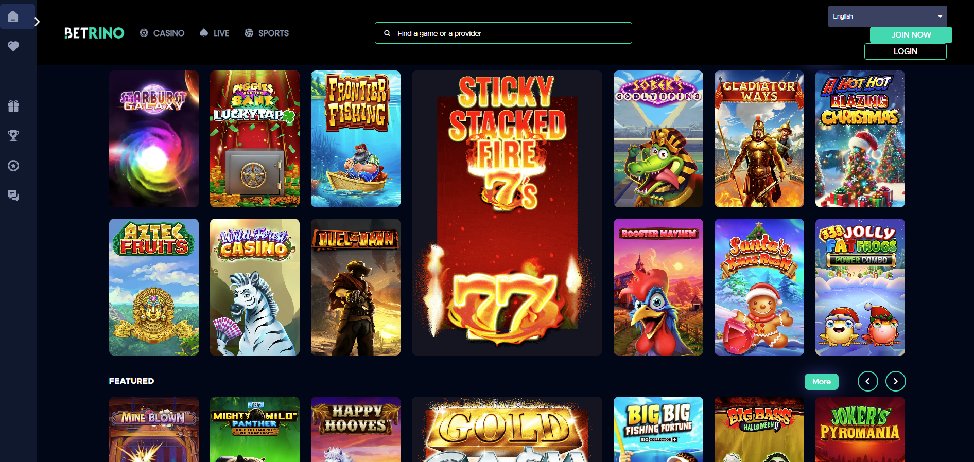 Betrino Casino screenshot